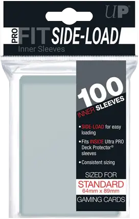 FUNDAS PRO-FIT TRANSPARENTE SIDE LOAD 100 UDS