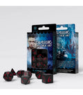 DICE - NEGRO DADOS CLASSIC RPG NEGRO & ROJO (7 UNIDADES)