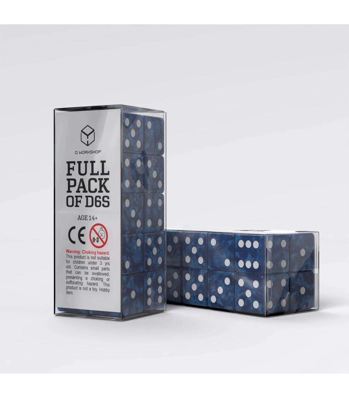 SET DADOS - AZUL DADOS FULL PACK OF D6S AZUL Y BLANCO (20 UNIDADES)