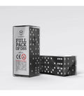 SET DADOS - NEGRO DADOS FULL PACK OF D6S NEGRO Y BLANCA (20 UNIDADES)
