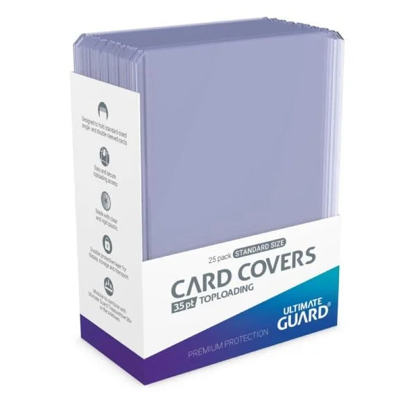 FUNDAS CARD COVERS TOP LOADING 35 PT TRANSPARENTE - PACK 25 UDS