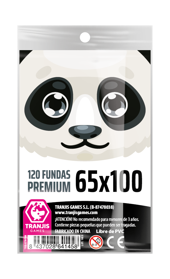 Fundas Premium PANDA 65x100 mm Tranjis Games