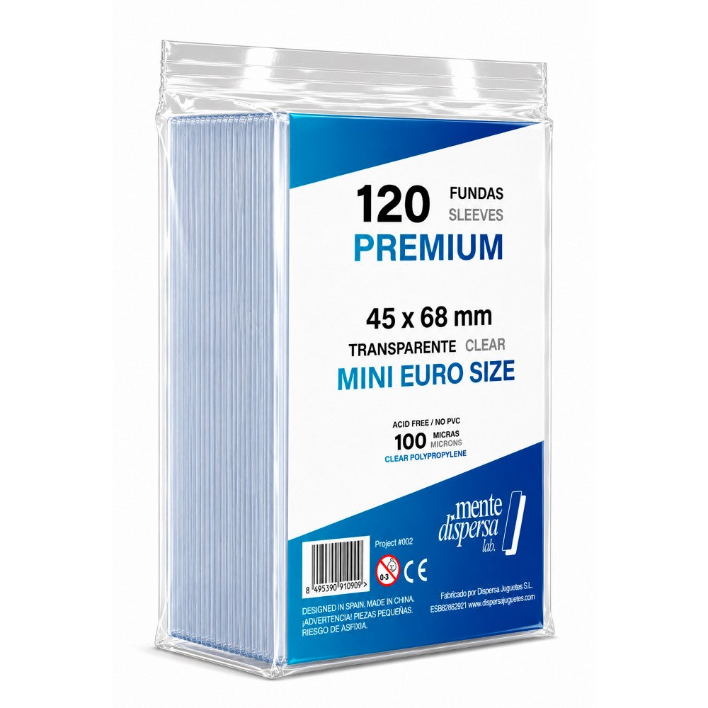 FUNDAS PREMIUM MDLAB. MINI EURO 120U. 45 X 68 MM.