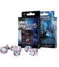 DICE - TRANSPARENTE DADOS CLASSIC RPG TRANSPARENTE & ROJO (7 UNIDADES)