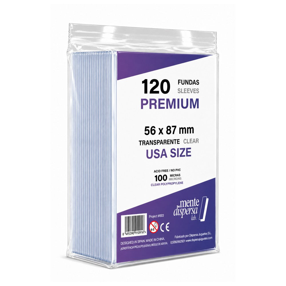 FUNDAS PREMIUM MDLAB. USA 120U. 56 X 87 MM.